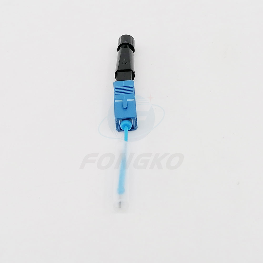 SC / UPC Hot Melt FTTH Fiber Optic Quick Connector Fast Fusion Splice