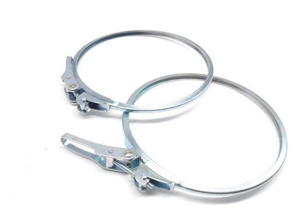 Buy cheap Adjustable Slim Round Ring 2 Inch Galvanized Pipe Clamps Connection Tube from wholesalers