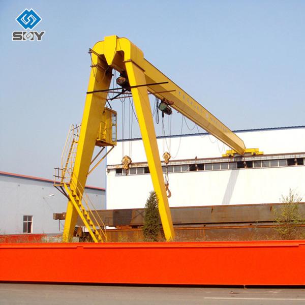 Buy cheap Outdoor Single Girder 10Ton Semi Travelling Gantry Crane For Loading Goods from wholesalers