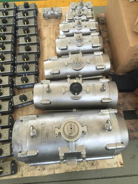 Buy cheap stainless steel SS304/SS316 body pneumatic rotary actuators for butterfly valves ball valves from wholesalers