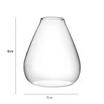 European Art Deco Design Transparent Glass Vase Terrarium Tabletop Vase