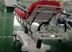 Red Color ABS Luxury Stretcher Hospital Emergency Bed , Easy To Clean