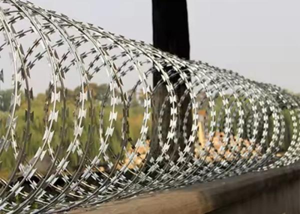 Buy cheap Boundary Fencing Razor Barbed Wire Hot Dip Galvanized PVC Coated from wholesalers