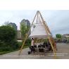 Buy cheap Waterproof Outdoor Wood Desert Tipi Bamboo Hotel Tents Poles for Party and Event from wholesalers