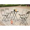 Buy cheap Plastic Wood Folding Patio Dining Table And Chairs , All Weather Garden Furniture from wholesalers