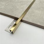 Stainless Steel U Channel Decorative Brass Profile Floor Inlay Ss Gold Tile Trim