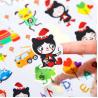 Buy cheap Children Cartoon Sticker Label Die Cut With Laser Silver Stamping from wholesalers