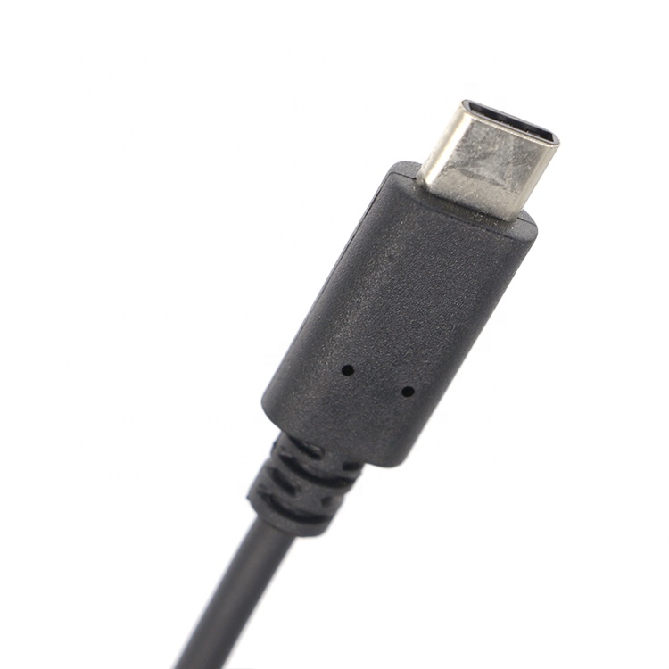 Custom USB 3.1 Type C Male to DC 5.5x2.5mm Male Power Jack Extension Charger Cable for Power Bank