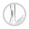 Buy cheap 10 Inches Glass Beaker Bong Luminous Phoenix Logo Glass Smoking Water Pipe Ice Bongs Hookah from wholesalers