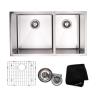 Buy cheap 32 Inch Stainless Steel Double Bowl Kitchen Sink 32"x19"x10" Easy To Clean from wholesalers