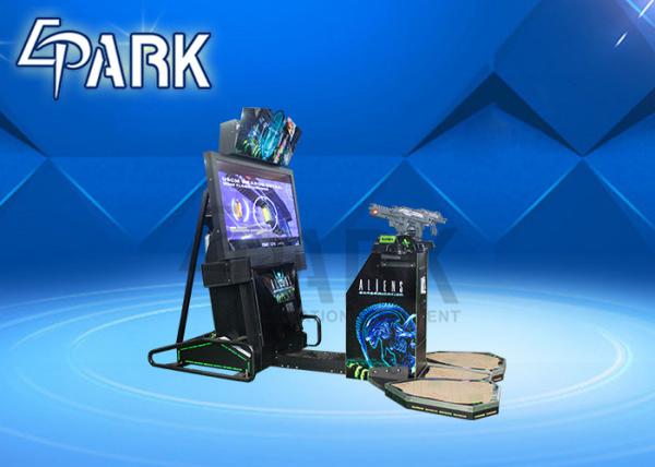 Buy cheap 55 Inch Aliens Classic Shooting Arcade Machines / Four Games Level Double Players Video Game Machine from wholesalers