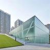 Buy cheap Colored Frosted Glass Curtain Wall High Rise Building Decorative Insulating Curtain Wall Glass Types Heat / Sound Insulation from wholesalers