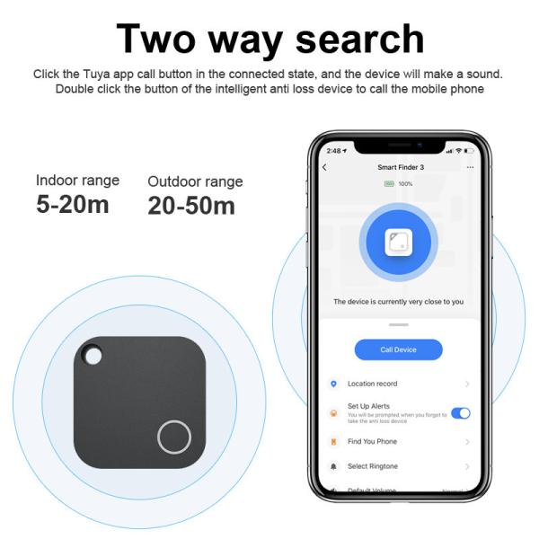 Buy cheap Wireless Anti Lost ABS Personal Alarm Keychain Smart Wallet Tracker from wholesalers