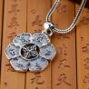 Buy cheap Women and Men Retro Sterling Silver Buddhist Sutras Pencant Charm Necklace (SY12299) from wholesalers