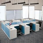Office Call Center Aluminium Furniture Modular 2 Seater Office Workstation Desks