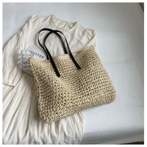Wholesale Crochet Raffia Tote Bag Kit Set For Beginners Beach Tote Bag For Women Beach Straw Handmade Bag Woven Rattan Bag For Women Raffia Yarn For Crocheting Raffia Paper Ribbons For Craft from china suppliers