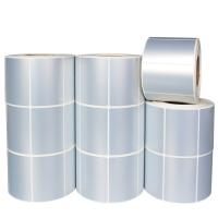Buy cheap Blank Matte Silver Shipping PET Label Stickers Printable With Self Adhesive product