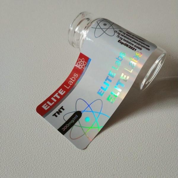 Buy cheap Gold Stamped Logo 10ml Pharmacy Glass Vial Labels For Injection Oil from wholesalers