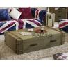 Buy cheap classic old style antique canvas coffee table box furniture from wholesalers