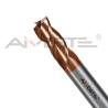 Buy cheap Copper Coating Carbide End Mill 4mm - 32mm 3 Flute End Mills For Carbon Steel from wholesalers
