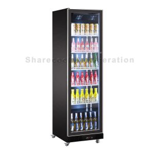 Buy cheap Width 600mm Fan Cooling Glass Door Upright Refrigerator Drink Display Fridge product