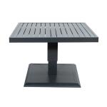 Modern Aluminum Balcony Furniture 2 Seating Outdoor Dining Set with Adjustable