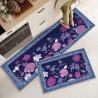 Buy cheap Plant Flower Printing Kitchen Floor Mats Non Slip 40*60mm Rectangle from wholesalers