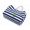 Buy cheap Large Capacity Canvas Striped Bag , Heavy Duty Ladies Beach Bag OEM Accepted from wholesalers