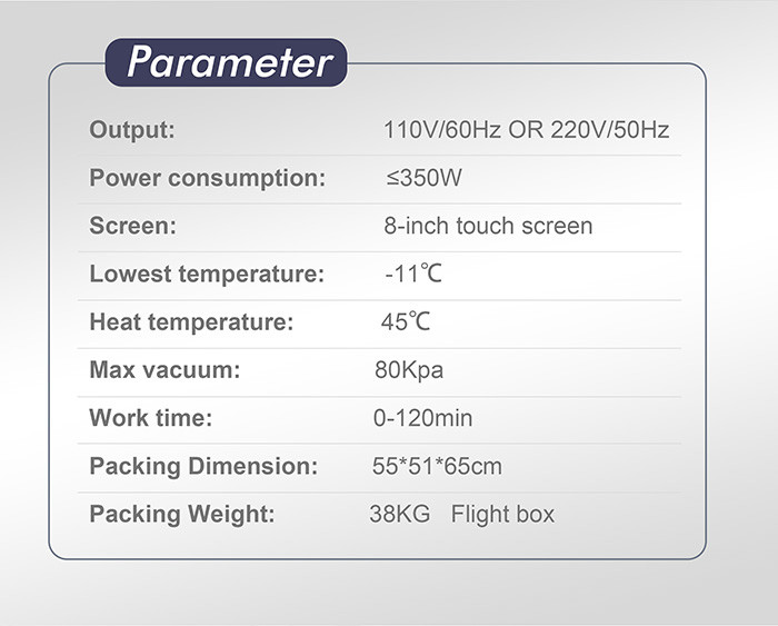 Touch Screen Cool Sculting 220V Cryolipolysis Fat Freezing Machine
