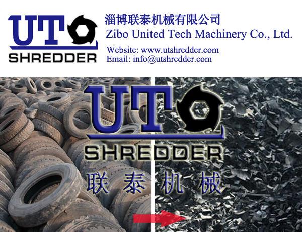 Buy cheap high efficiency rubber shredding machine/tyre shredder / waste rubber tire recycling machine/ tire cutter/ tyre recycle from wholesalers