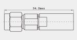 Straight K2.92mm Male Stainless Steel RF Connector for MF540A Cable