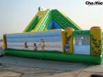Green forest with animas inflatable slide combo (CYFC-05)