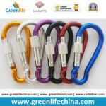 Wholesale aluminum 6cm hot carabiner new fashion carabiner w/lock snap pole