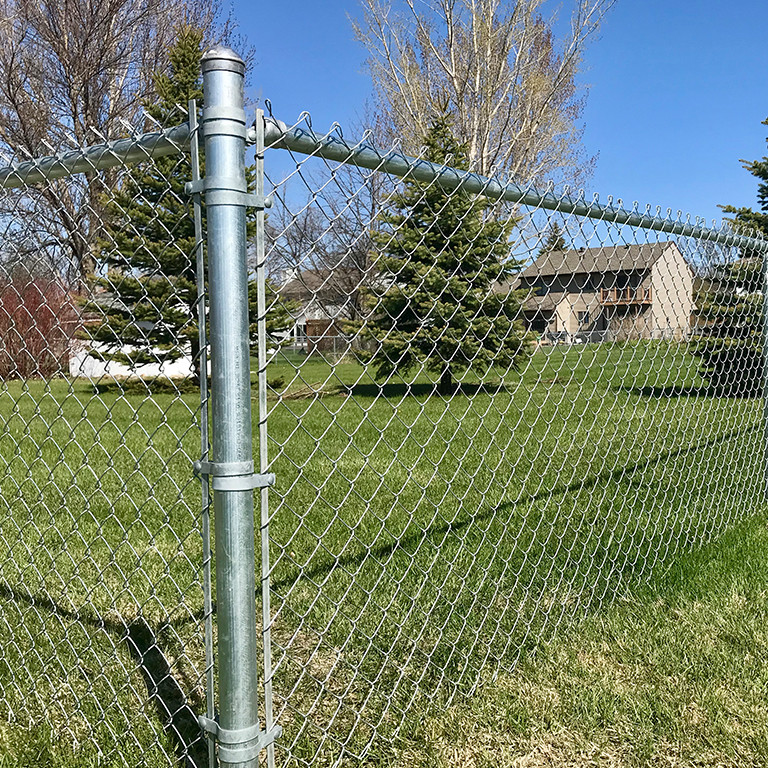 6ft 50ft Diamond Mesh Fence PVC Coated Gi Chain Link Mesh 9 Gauge