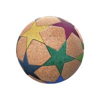 Buy cheap Multicolored Printed Eco Custom Cork Soccer Balls Anti Static product