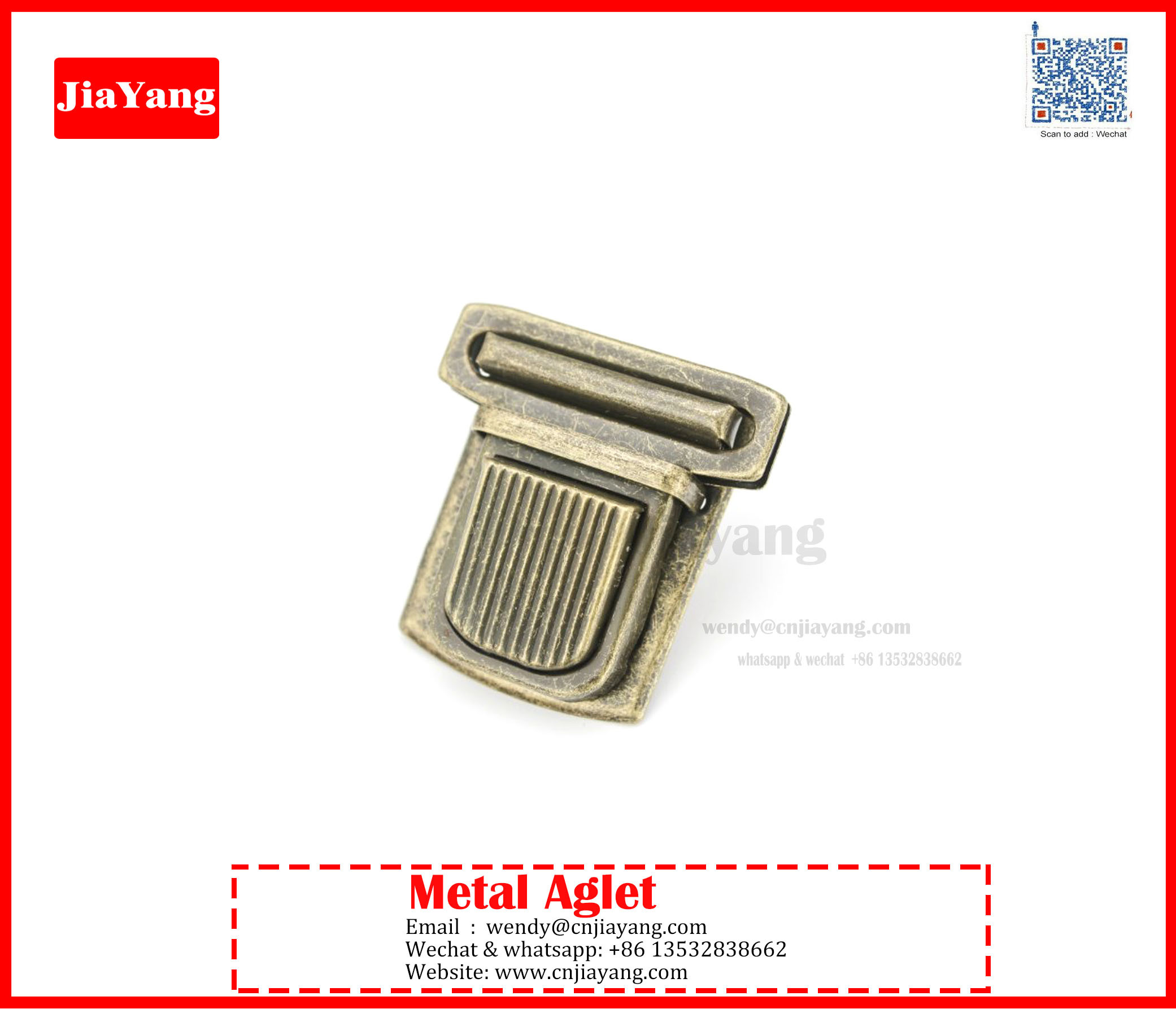 Handbags & Case Metal Press Clasps Lock