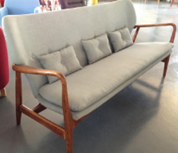 Buy cheap America style home upholstered 3 seat lounge chaise sofa furniture from wholesalers