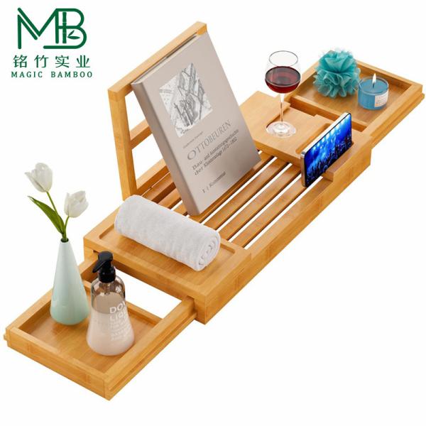 Buy cheap Wholesale Bamboo Bathtub Storage Bracket For Household Bathroom from wholesalers