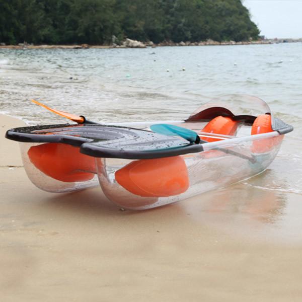 Buy cheap 1.2mm PVC Tube See Through Kayak 2 - 3 Riders Rate Load Lightweight For Fishing from wholesalers
