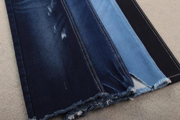 Buy cheap Fake Knitted 9.2oz 73 Cotton 26 Polyester 1 Spandex Raw Denim Fabric from wholesalers