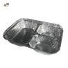 Buy cheap Kitchen 3 Compartment Aluminum Trays 750ml Easy Taking from wholesalers