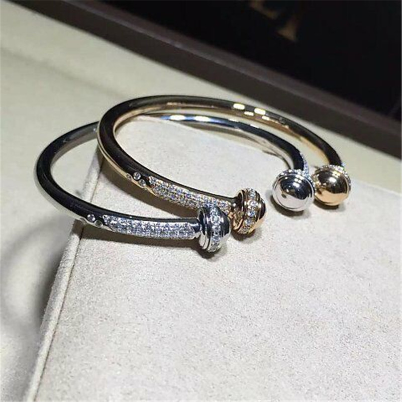 Luxury jewe factory bracelet gold diamond 18k gold white gold yellow gold rose gold diamond bracelet