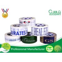 Buy cheap 35 Micron Bopp Film Pre Printed Vinyl Coloured Packaging Tape For Contents product