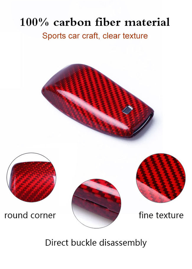 SGS Approved Anti Scratch Carbon Fiber Car Key Case For Benz