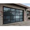 Buy cheap Modern Aluminum Glass Sectional Door Powder Coating Double Glazing Manual Or Automatic Mirror Glass Garage Doors from wholesalers
