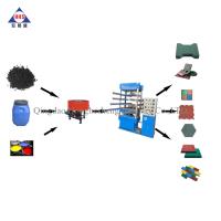 Buy cheap Column Hydraulic Rubber Vulcanizing Machine 50 Ton 550*550mm Rubber Tile Plate product