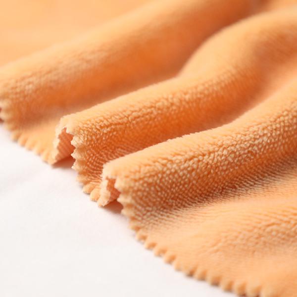 Buy cheap Solid Orange Single Side Shu Velveteen Fabric 150gsm Short Plush For Pillowslip Sofa Cover from wholesalers