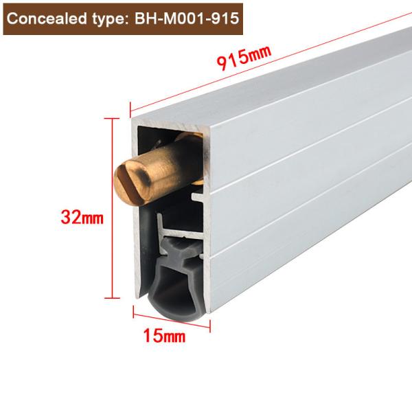 Silicon Acoustic Door Bottom Seals Concealed Automatic Drop Down Aluminium