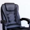 Buy cheap PU 3 Years After-sales Cycle Black Leather Office Chair with Footrest and Wide Back from wholesalers
