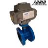 Buy cheap DN50 Carbon Steel Electric Flanged Industrial Butterfly Valve from wholesalers